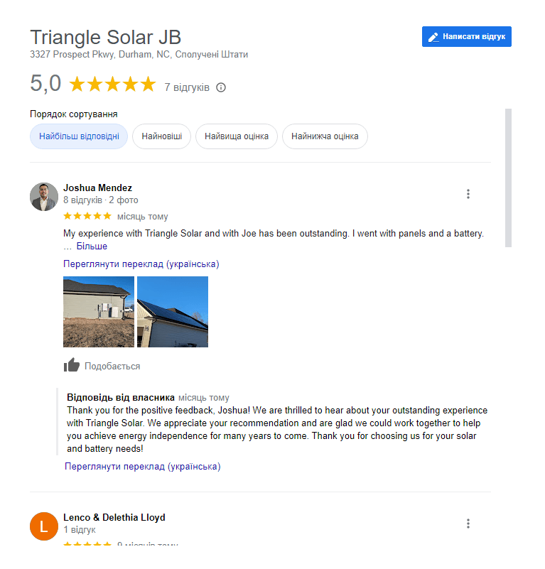 Triangle Solar JB 6